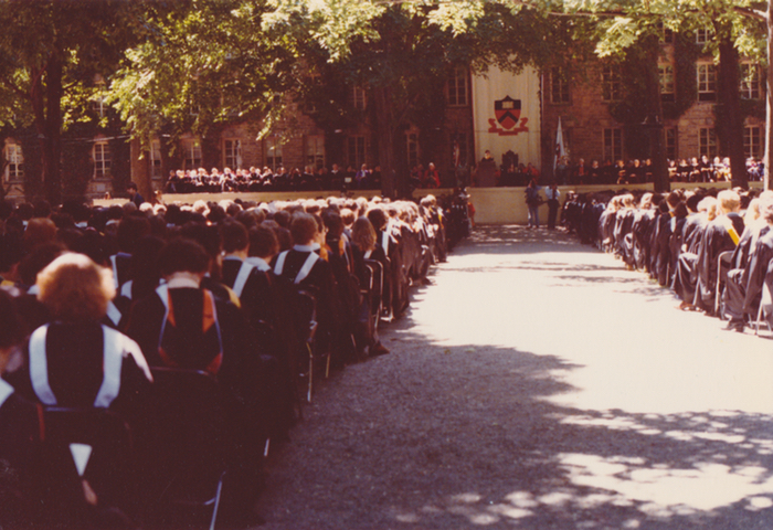 Princeton graduation, 1979.