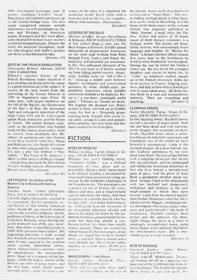 A scan of the full page of Publisher's Weekly, containing my best review.